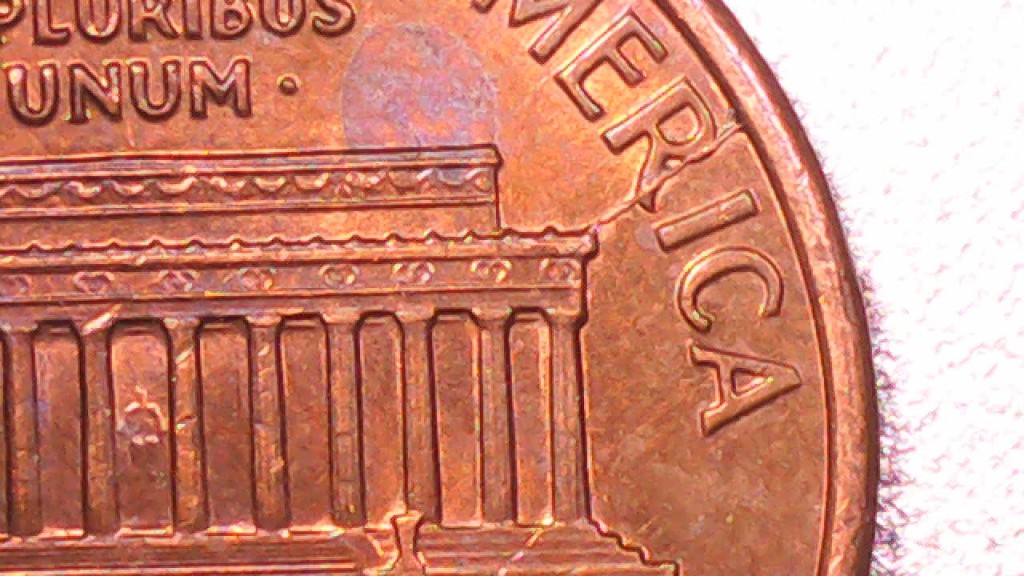 1993 Lincoln Penny with a die crack error on the reverse